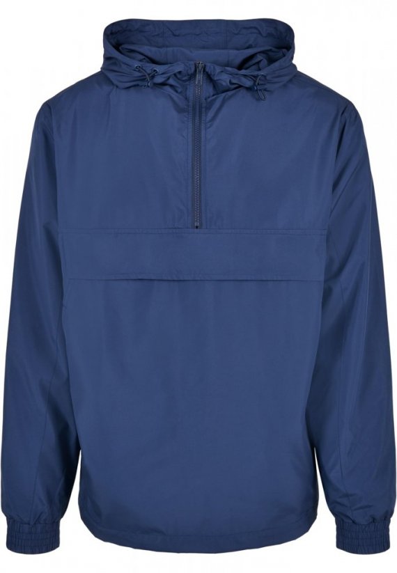 Pánská bunda Urban Classics Basic Pull Over Jacket - modrá