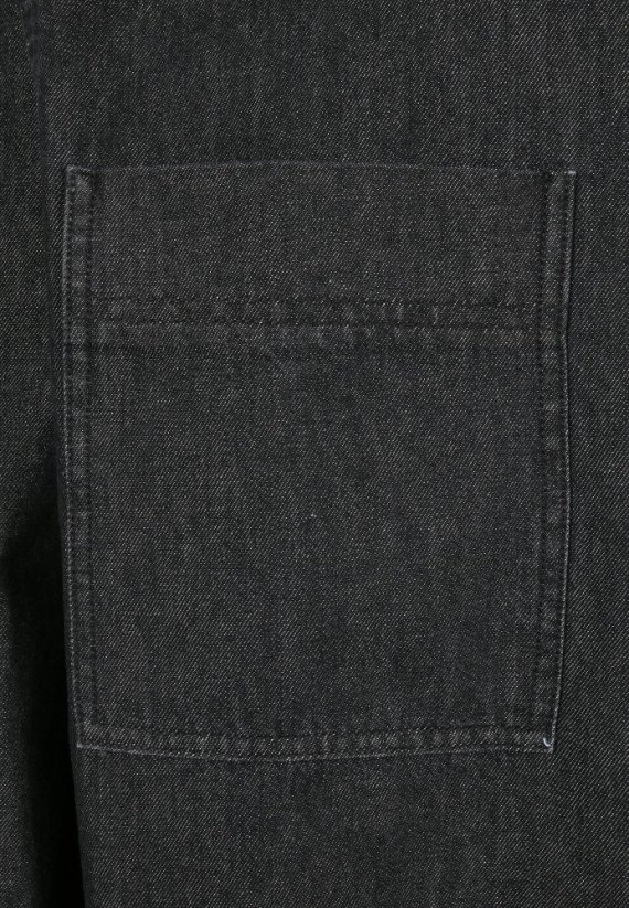 Košeľa Urban Classics Oversized Denim Shirt - black stone washed