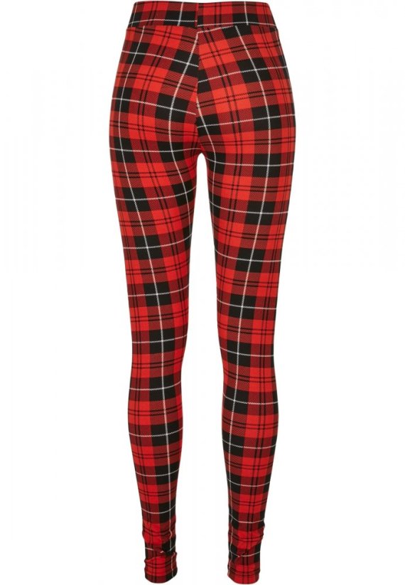 Ladies Soft AOP Leggings - redcheck