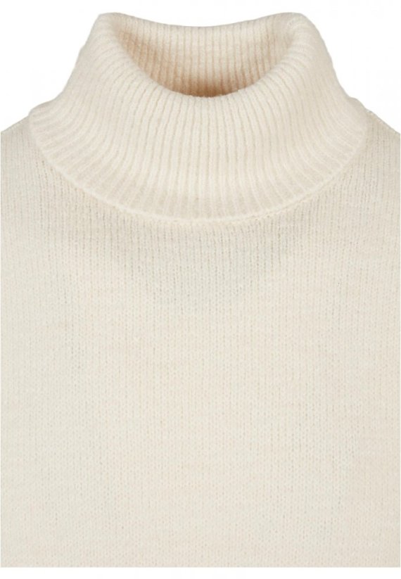 Bílý pánský svetr Urban Classics Oversized Roll Neck Sweater