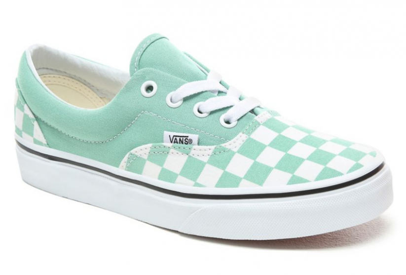 Topánky Vans Era checkerboard neptune green/true white