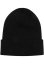 Synthetic Leatherpatch Long Beanie heatherbrown one size - black