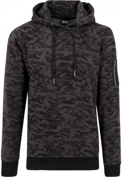 Mikina Urban Classics Sweat Camo Bomber Hoody - dark camouflage