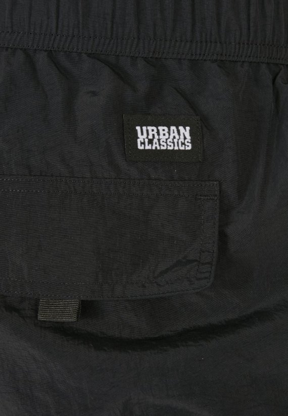 Adjustable Nylon Cargo Pants - black - Velikost: 5XL