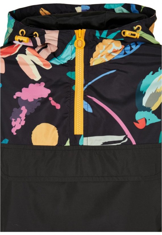 Dámská jarní, podzimní bunda Urban Classics Mixed Pull Over - blackfruity