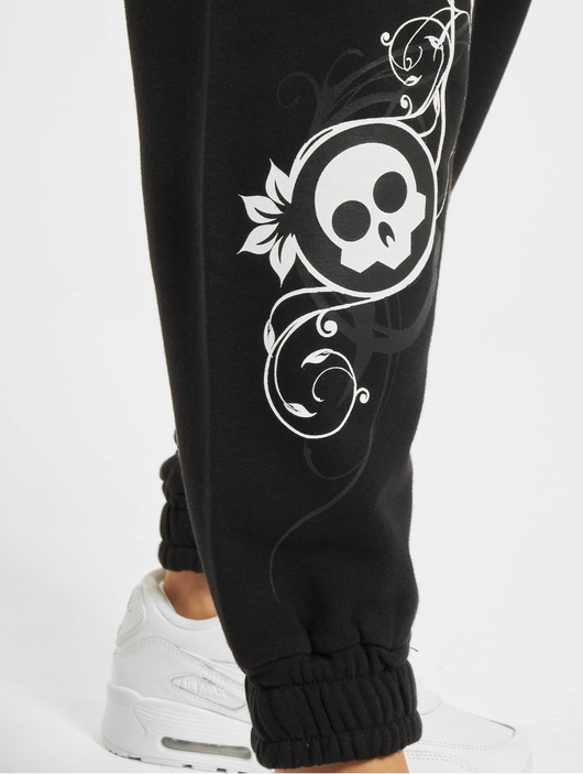 Černo/šedo/bílé dámské tepláky Dangerous DNGRS / Sweat Pant Skull