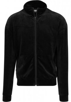 Pánská jarní/podzimní bunda Urban Classics Velvet Jacket - black