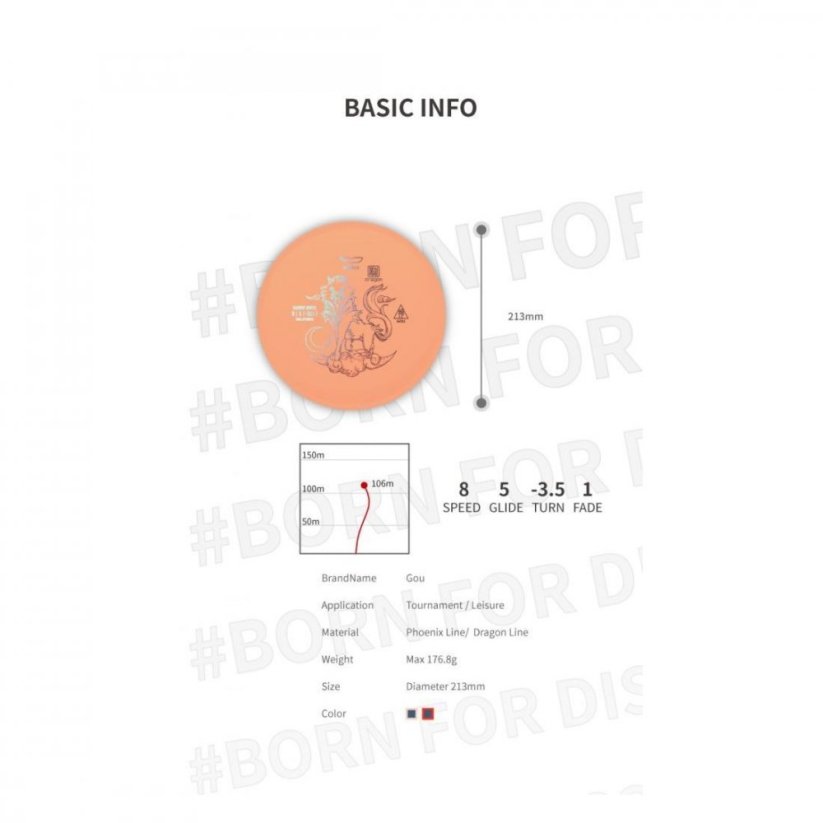 Frisbee Discgolf GOU Dragon Line