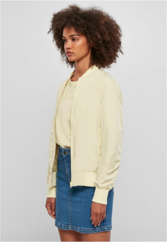 Dámská jarní/podzimní bomber bunda Urban Classics - žlutá