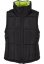 Ladies Reversible Cropped Puffer Vest - black/frozenyellow - Veľkosť: S