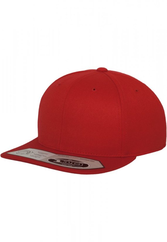 110 Fitted Snapback - red