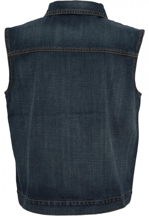 Pánska džínsová vesta Urban Classics - džínsová modrá