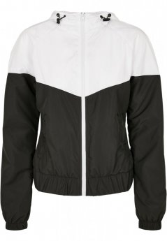 Dámska jarná/jesenná bunda Urban Classics Ladies Arrow Windbreaker - biela, čierna