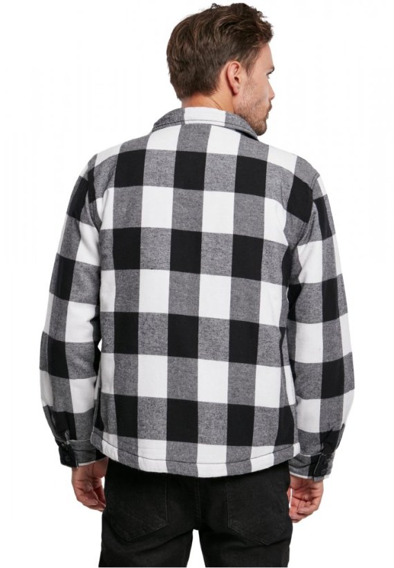 Košile Brandit Lumberjacket - white/black
