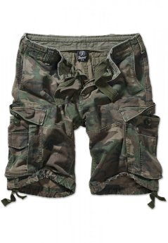 Pánské cargo kraťasy Brandit Vintage - olivový maskáč