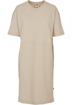 Damska sukienka Urban Classics Organic Oversized Slit - softseagrass