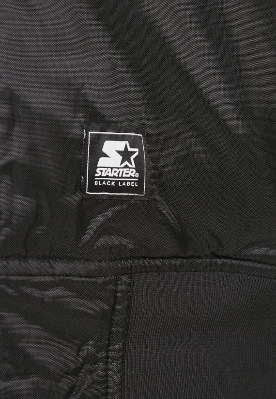 Čierna pánska bomber bunda Starter The Classic Logo