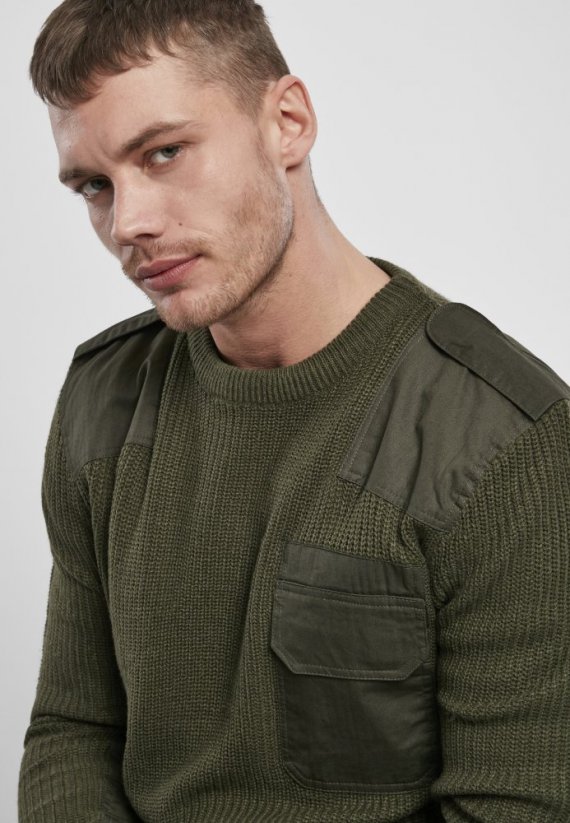 Sweter Military Sweater - olive