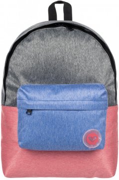 Dámsky batoh Roxy Sugar Baby Colorblock 16l - šedý/modrý/červený