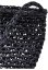 Mini Nature Bast Crossbody Bag - black