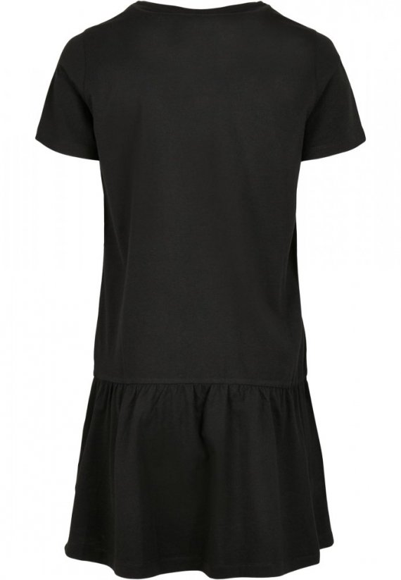 Ladies Valance Tee Dress - black - Velikost: 4XL