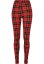 Ladies Soft AOP Leggings - redcheck