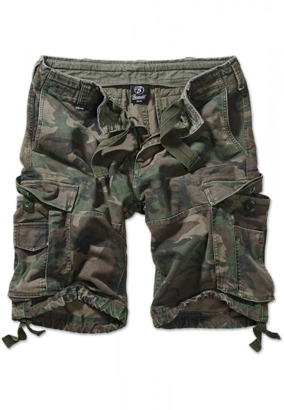 Pánske cargo kraťasy Brandit Vintage - olivový maskáč