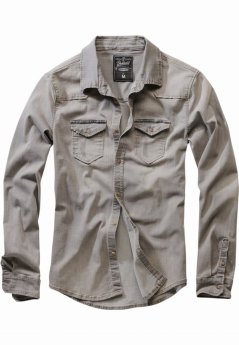 Brandit / Riley Denim Shirt grey
