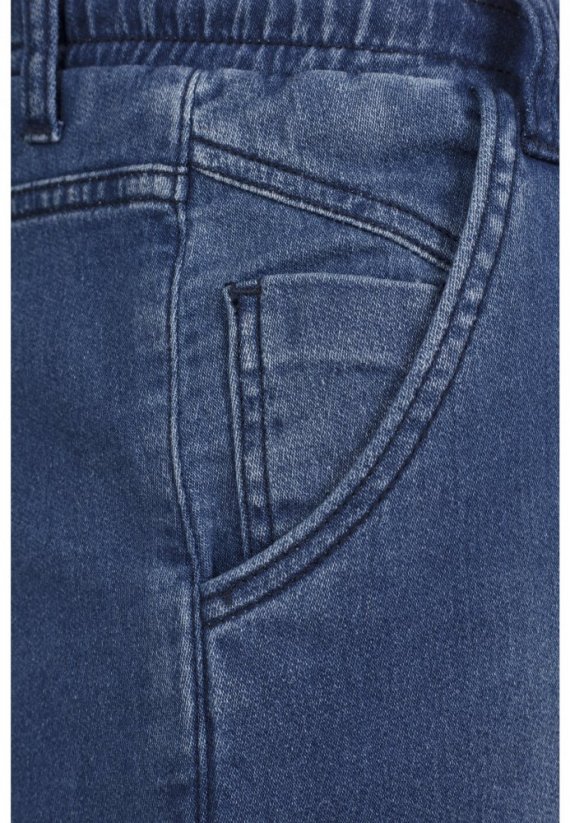 Jeansy Knitted Denim Jogpants - blue washed