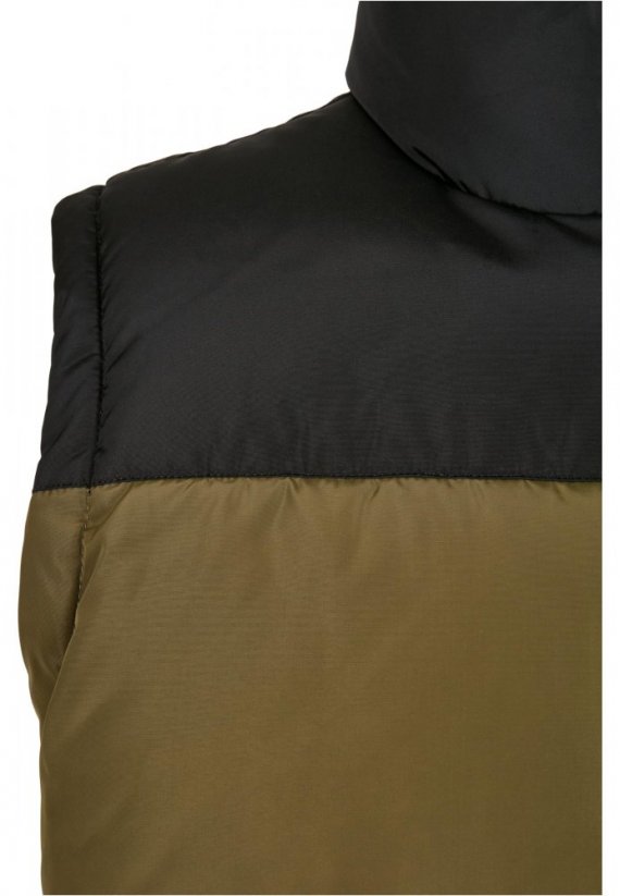 Block Puffer Vest - black/tiniolive