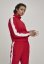 Kurtka Urban Classics Ladies Short Striped Crinkle Track Jacket - red/wht