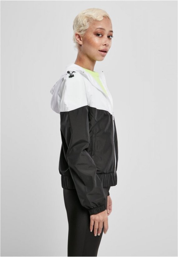 Dámská jarní/podzimní bunda Urban Classics Ladies Arrow Windbreaker - bílá,černá