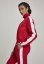 Kurtka Urban Classics Ladies Short Striped Crinkle Track Jacket - red/wht