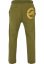 Męskie spodnie dresowe Ecko 2Face z nadrukiem - oliwkowe