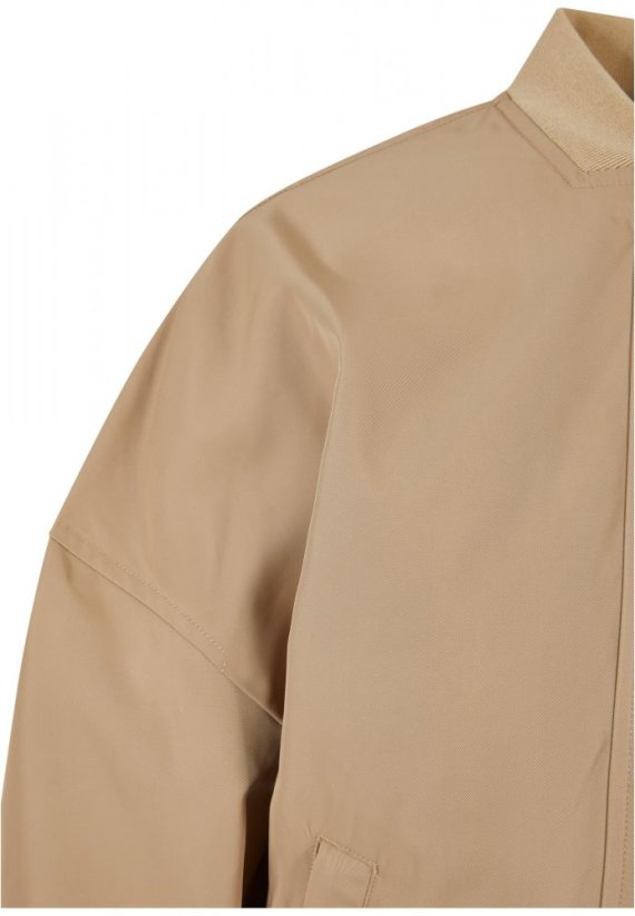 Dámská bunda Urban Classics Recycled Oversized Light Bomber - béžová