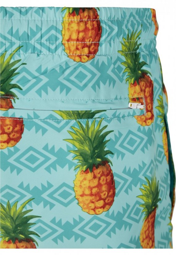 Šortky Urban Classics Pattern Swim Shorts - pineapple aop