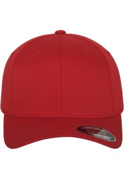 Červená pánská kšiltovka Urban Classics Flexfit Wooly Combed
