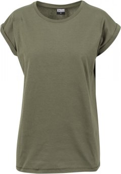 Ladies Extended Shoulder Tee - olive