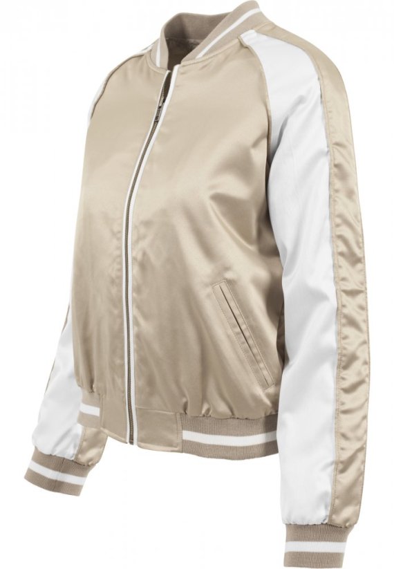Dámská bomber bunda Urban Classics 3-Tone Souvenir - leskle zlatá