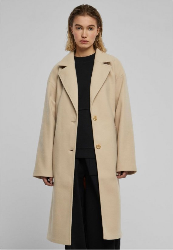 Dámský kabát Urban Classics Oversized Long - světlý