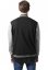 2-tone College Sweatjacket - blk/gry - Velikost: S