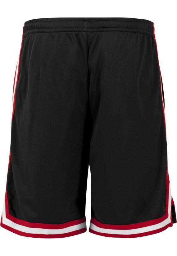 Stripes Mesh Shorts blkredwht XL - blkredwht