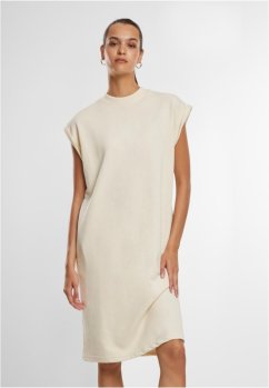 Ladies Light Terry Dress - whitesand