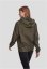 Tmavo olivová dámska jarná/jesenná bunda Urban Classics Ladies Basic Pullover