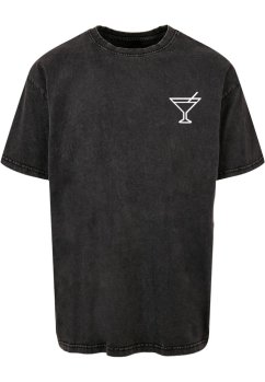 Summer - Cocktail Acid Washed Oversize Tee asphalt 3XL - black