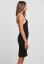 Ladies Rib Knit Neckholder Dress - black