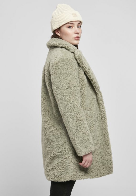 Ladies Oversized Sherpa Coat - softsalvia