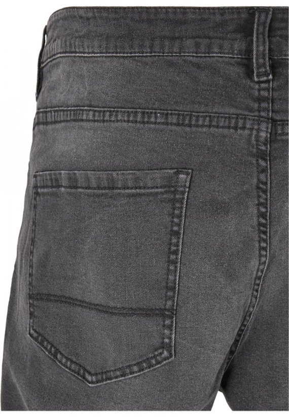 Pánské džíny Urban Classics Slim Fit Zip Jeans - černé