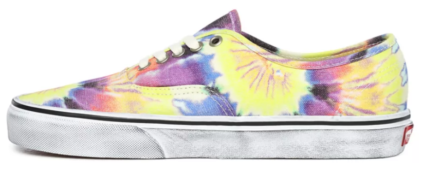 Boty Vans Authentic washed tie dye/true white