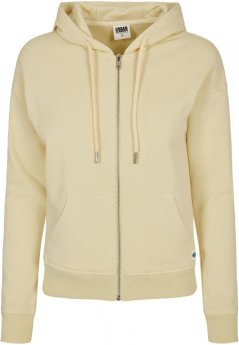 Ladies Organic Terry Zip Hoody - softyellow